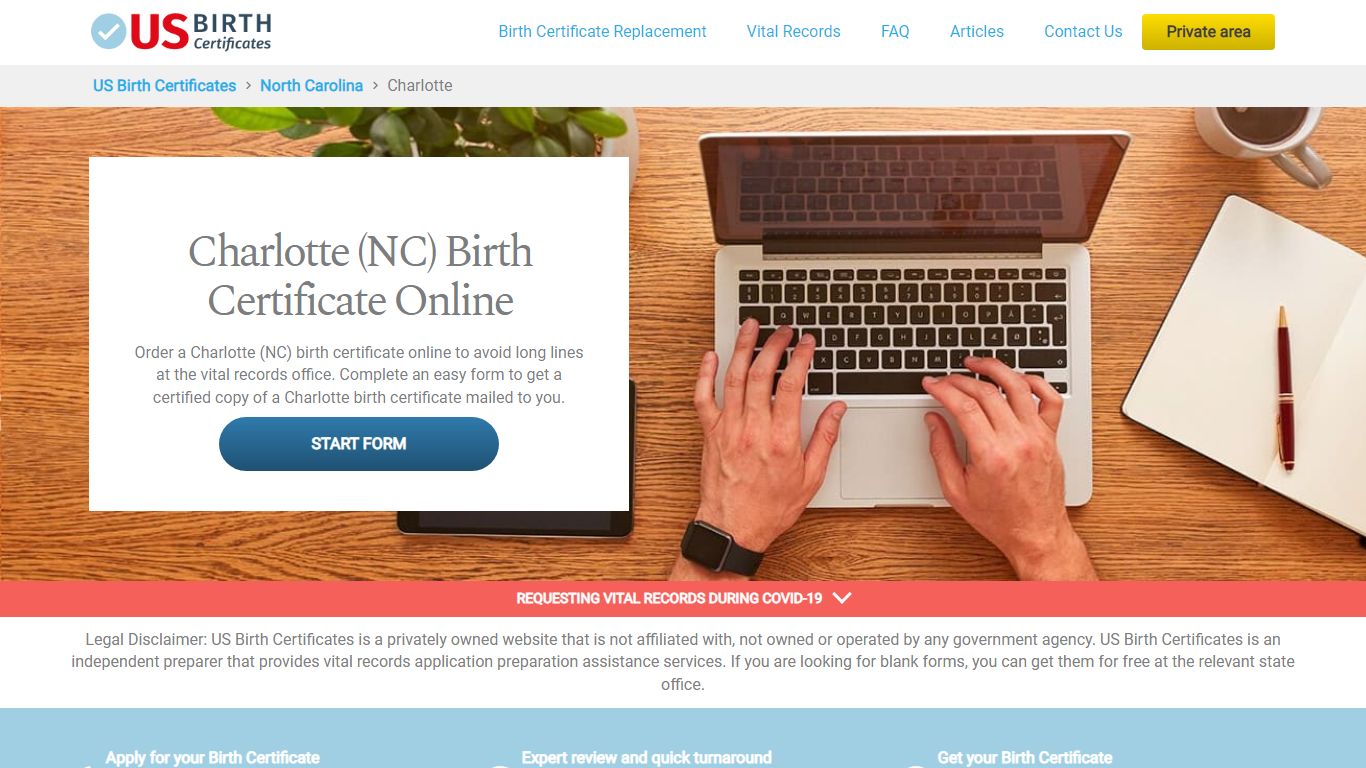 Charlotte (NC) Birth Certificate Online - US Birth Certificates